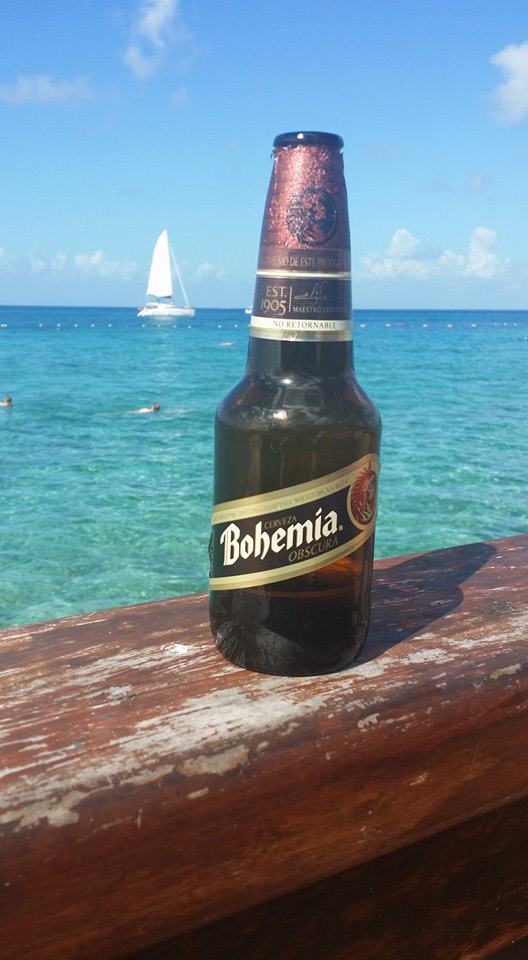 Bohemia beer at Money Bar in Cozumel, Mexico